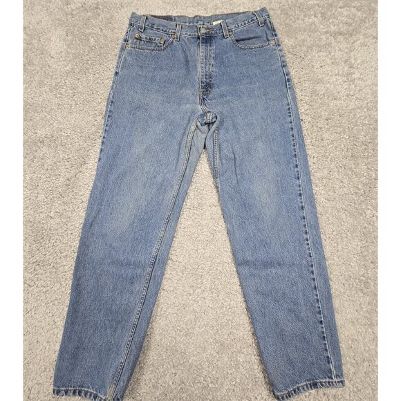 Levi's Other - Levis 550 Jeans Men 36x32 (Fits 33x32) Blue Relaxed Tapered Fit 90s Denim vtg